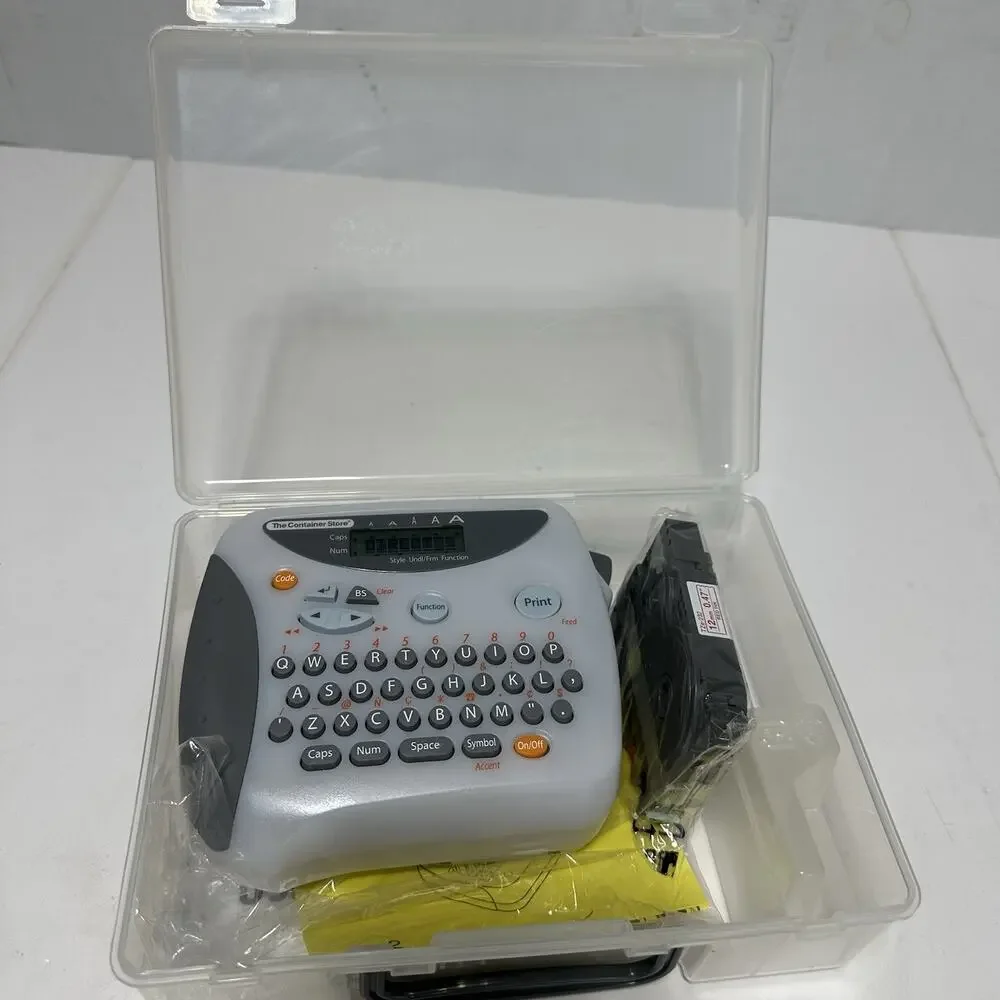 Label Maker W/ 2 Cases Of Ink And The Box - The Container Store Works Excellent